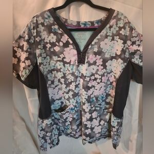 Healing Hands Women's Multicolor Floral Blouse